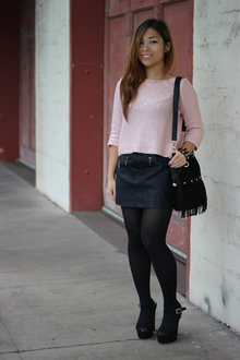afterwards, the universe will explode for your pleasure, fringe, lookbook, ootd, leather, sweater, winter