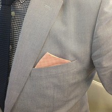 Summer suit casual , Suit blazer shirt peach navy blue casual