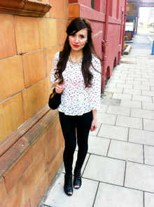 Polka Dot Peplum