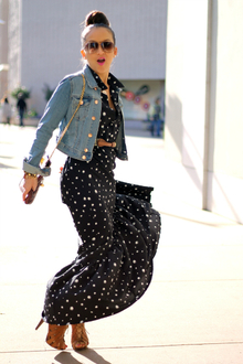 Never Judge a Dress on the Hanger, polka dors, maxi dress, shirt dress