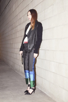 CASTOR BY NIGHT, dressy, leather vest, celine, alexander wang