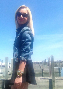 Marina Days, lace, denim, black