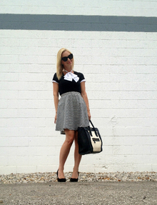 Stripes and Bows, bow, stripes, black, white