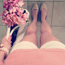 Pink Lady, pink, pastels, lace