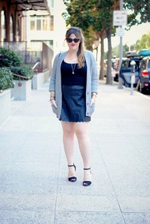 a little girly leather, leather, cat eye, ralph lauren, zara, bcbg, ankle strap, sandal, heel, cardigan, chunky knit