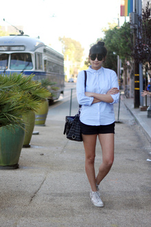 all work, some play, uniqlo, oxford, shirt, menswear, shorts, converse, high tops, 