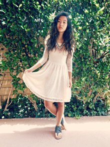 Dead hearts are everywhere., dressy, semiformal, formal, lace, dress, outfit, ootd, lookbook, fashion, style, necklace, spikes, rose gold, sandals