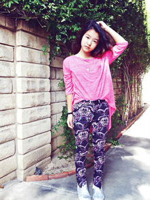 Hologram., lookbook, ootd, outfit, fashion, style, hologram, sneakers, floral, pants, high low, pink