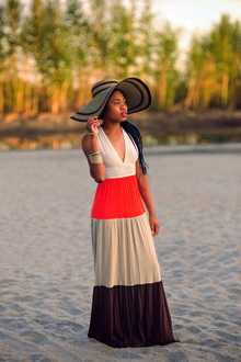 Maxi Weather, Maxi dress, Summer, Hat, Floppy hat, Alaska