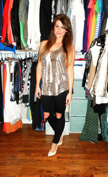 More Busted Knees., shimmery, ripped jeans, destroyed denim, black, neutrals, nude pumps, asos, isabel marant, isabel marant for h&m, madewell, 