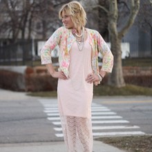 Lace, lace dress, pearl