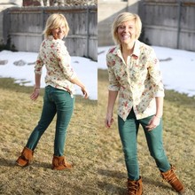 Floral & Mocs, moccassins, floral prints