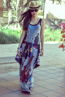 A Spring/Summer Dress Staple, graphic print maxi