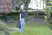 Denim and Leather, Banana Republic, Casual Friday, Consignment finds, Denim and Leather, distressed denim, j crew, Prabal Gurung, Prabal Gurung for Target, Startup, Stephane Kelian, Truth and Pride, Work Week