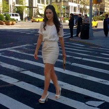 white on white chic, white, chic, skirt, shirt, fashion, style, love, want, heels, chiffon