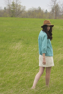 Fields of Green and Blue, sundress, ladylike, feminine, hat, spring