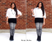 Bold in Basics, #WINTER #FALL #DAILYLOOK #LASTWINTER #CASUAL #CHIC #COMFY #COLD #SWEATER #WHITE #BOOTS #ANKLEBOOTS #OUTFITS #CAMPUS #SCHOOLOUTFITS #OASAP #ARDENE #FRONTROWSHOP #FURRY #WHITE #BLACK #SPOTTED 