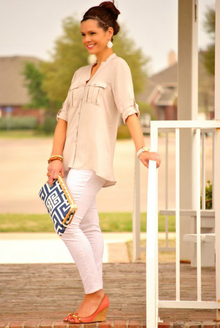 Neutral with Pops of Color, neutral, navy, red