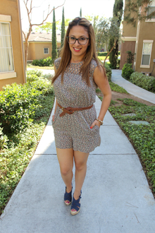 Romper, romper, summer, blue, vintage