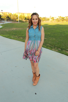 Multi-Colored, colors, denim, girly, booties