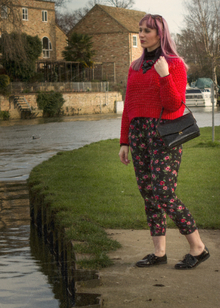 Red, floral, spring, work