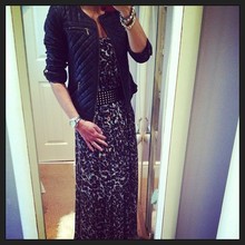 Leopard Print!, Leopard Print, Maxi Dress, Quilted Jacket, J Crew, Banana Republic