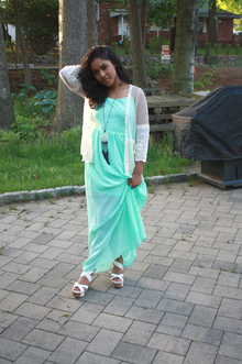 Mint Maxi, maxi, forever21, lace, wedges, summer, outfit, fashion
