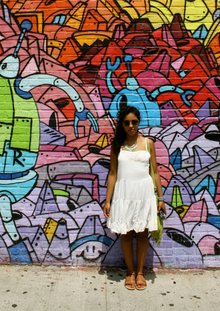 Summer Fling, brandymelville, ruffle, cream, outfit, fashion, turquoise, sandals