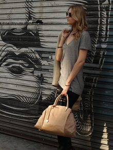 Back to Basics, hippster, sunglasses, tan tote, 