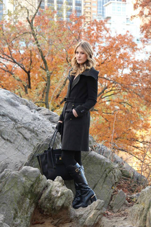 Central Park Style, boots, black coat, trench, mango, new york, central park