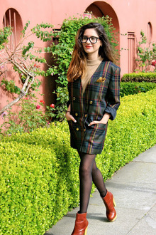 Menswear is better on girls, menswear, men, men's, blazer, plaid, garconne, tuxedo,