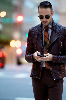 Oxblood Leather Jacket