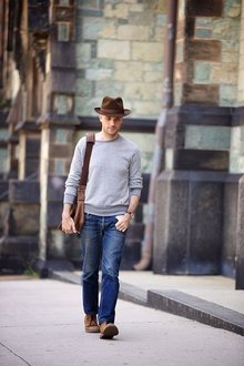 Messenger Bag, brownfeltfedora, rag&bone, levi's, greysweatshirt, a.p.c., coach, messengerbag, coachmessengerbag, maisonmartinmargiela, clarks, desertboot, summer