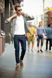 Summer Denim - Two Ways, ray-ban, oxfordshirt, truereligion, denim, deanfit