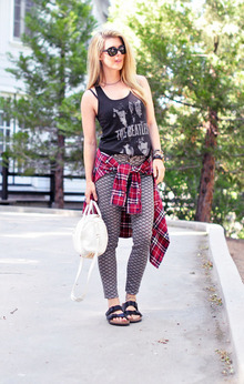 The Man of a Thousand Voices Talking Perfectly Loud, summer, edgy, rockerstyle, thebeatles, birkenstock, illesteva, forever21, f21, hipanema, flannel, hudson, alexanderwang
