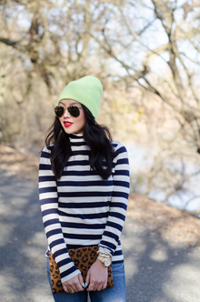 Striped Turtleneck, turtleneck, stripes, style, j.crew, sale, beanie