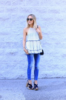 Rules for Dressing, illesteva, asos, polkadots, tieredtop, maisonjules, aninebing, clogs, charlesdavid, miumiu, zimmermann