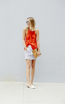 Stolen Dance, rayban, thefifth, halter, orange, jenniferzeuner, collarnecklaces, theory, clarevivier, asos