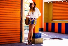 Coney Island Color, boho, casual, floral, alexander wang, floppy hat, wedge, summer