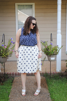 Anchors and Polka Dots, nautical, fashion, mixing prints, anchors, polka dots, summer, summer fashion