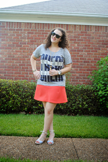 Red, White and Blue, nautical, summer, summer fashion, graphic tee 