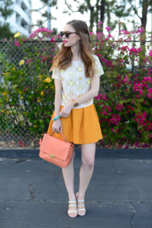 Colors of the Sun, coral, summer, girly, cute, mustard, 