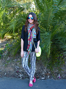 Brighten Up, prints, neon, ikat, aztec, neon yellow, neon pink