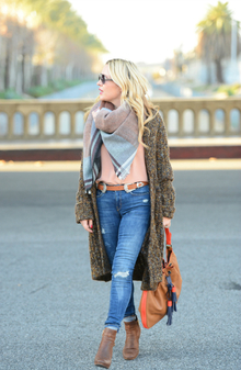 Belt, Bag & Blanket Scarf