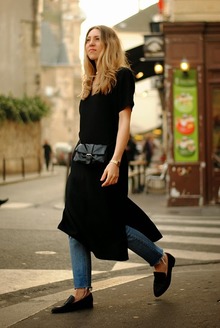 Alive, minimal, boho, denim, tunic, flats, pointed toes, 