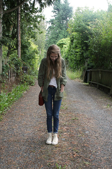 Chuck Taylors and Jeans: Staples, white t-shirt, Converse, autumn, fall, spring 