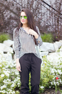 Stripes, office, workwear, blogger, 