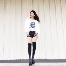 Lana Del Outfit, floral crown, white fur, fur, faux fur, nasty gal, jeffrey campbell