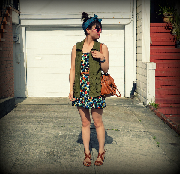 Utility Meets Summertime Sweet, vintage, layers, dress, cute