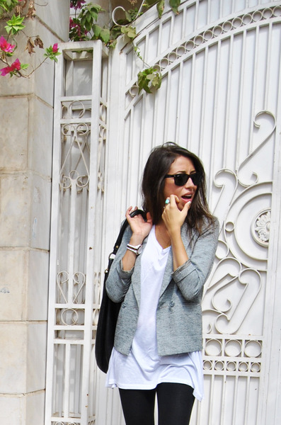 Simplicity, blazer, oversized tee, leggings, simple